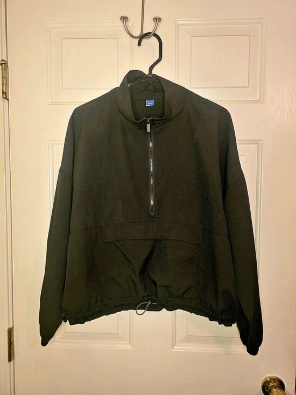 Old Navy StretchTech Black Half Zip Pullover Windbreaker Large